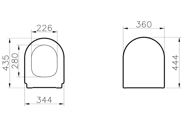 Capac WC Inchidere lenta soft close, detasabil cu balamale metalice | 127-003-009 [2]