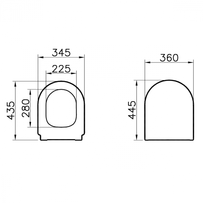 Capac WC Inchidere lenta soft close, detasabil cu balamale metalice, fixare de sus | 108-003-009 [2]
