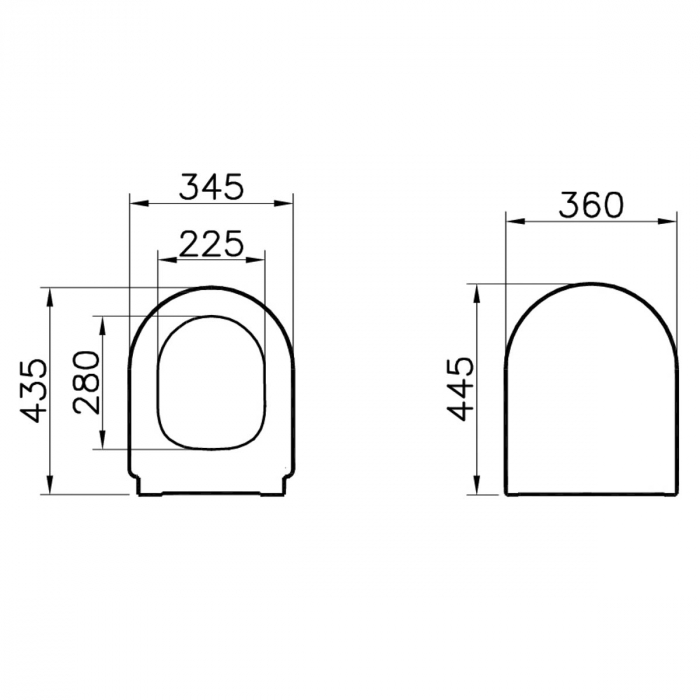 Capac WC Inchidere lenta soft close, detasabil cu balamale metalice, fixare de sus, functie de eliberare rapida | 108-003R009 [2]