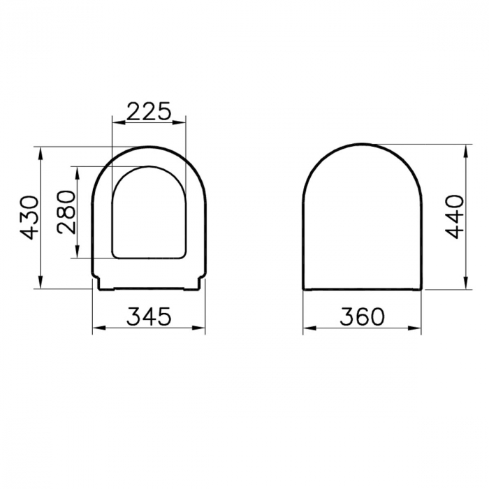 Capac WC inchidere lenta soft close, functie de eliberare rapida | 94-003R009 [2]