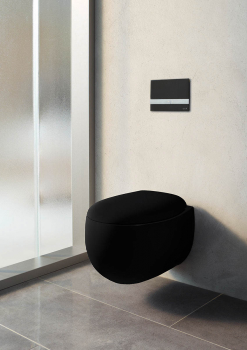 Capac WC inchidere lenta soft close negru mat functie de eliberare rapida | 106-083R009 [3]