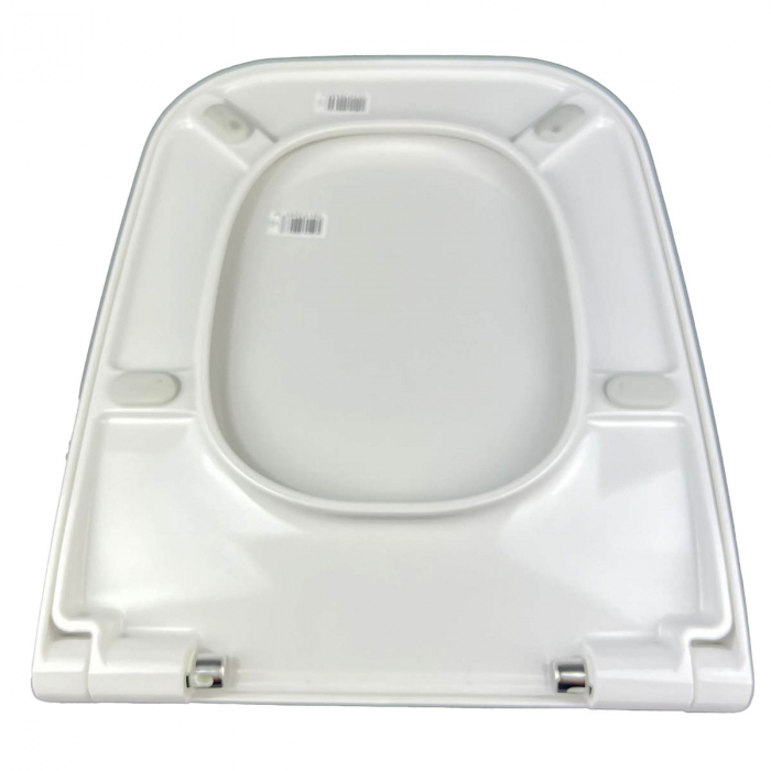 Capac WC slim detasabil cu balamale metalice, fixare de sus, inchidere lenta soft close | 191-003-009 [5]