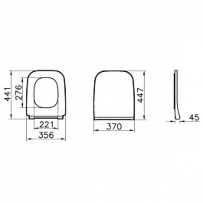 Capac WC slim detasabil cu balamale metalice, fixare de sus, inchidere lenta soft close, functie de eliberare rapida, negru mat | 191-083R009 [2]