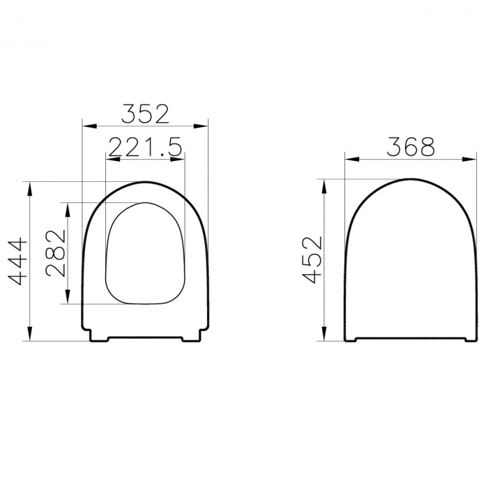 capac WC slim, inchidere lenta soft close, alb | 130-003-009 [2]