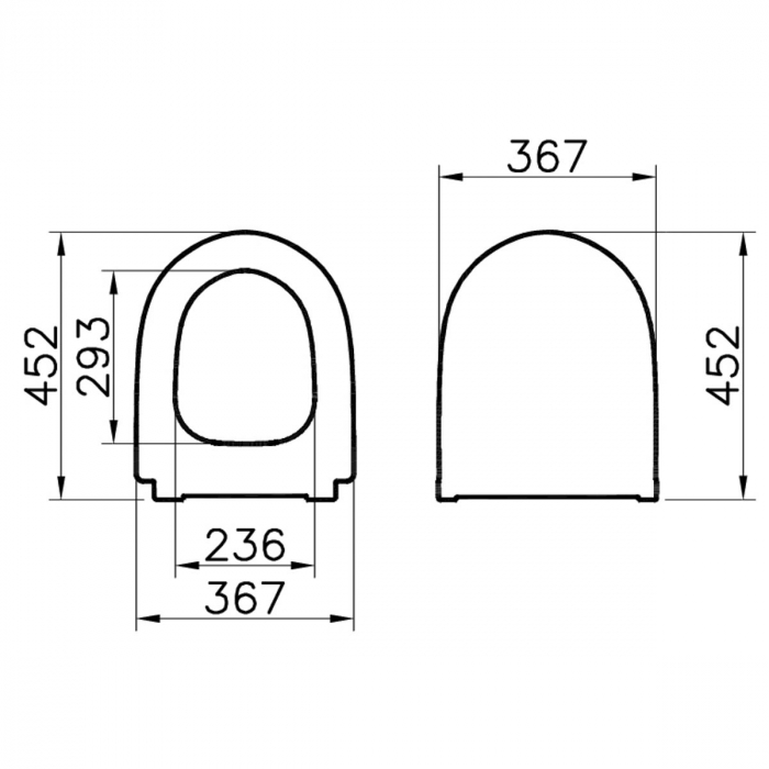 capac WC slim, inchidere lenta soft close, alb mat | 120-001-009 [2]