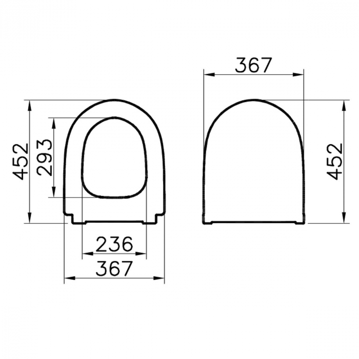capac WC slim, inchidere lenta soft close, functie de eliberare rapida, alb | 120-003R009 [2]