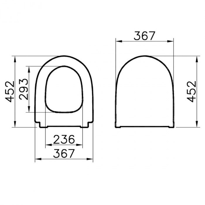 capac WC slim, inchidere lenta soft close, functie de eliberare rapida, alb mat | 120-001R009 [2]