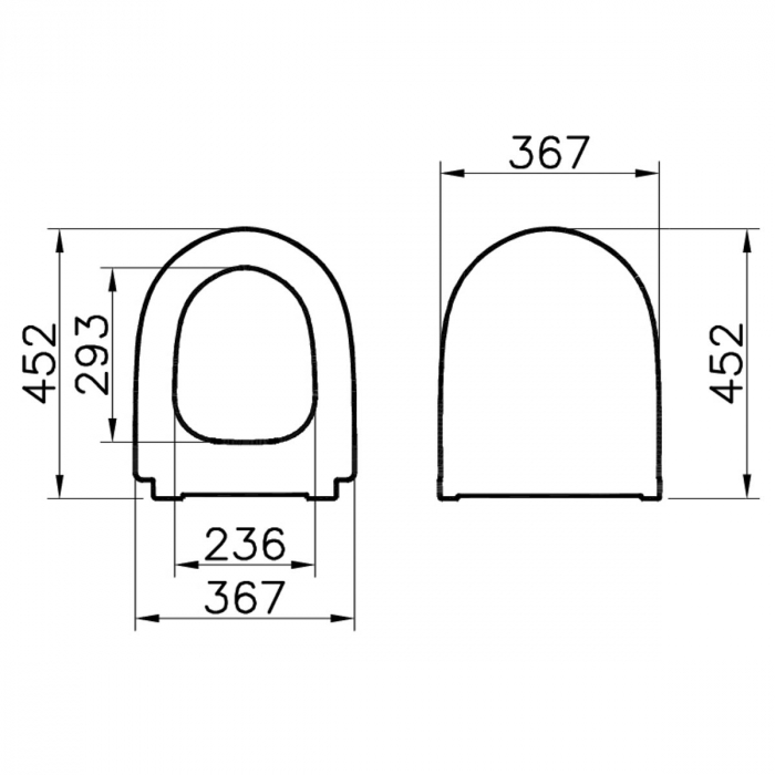 capac WC slim, inchidere lenta soft close, functie de eliberare rapida, negru mat | 120-083R009 [2]