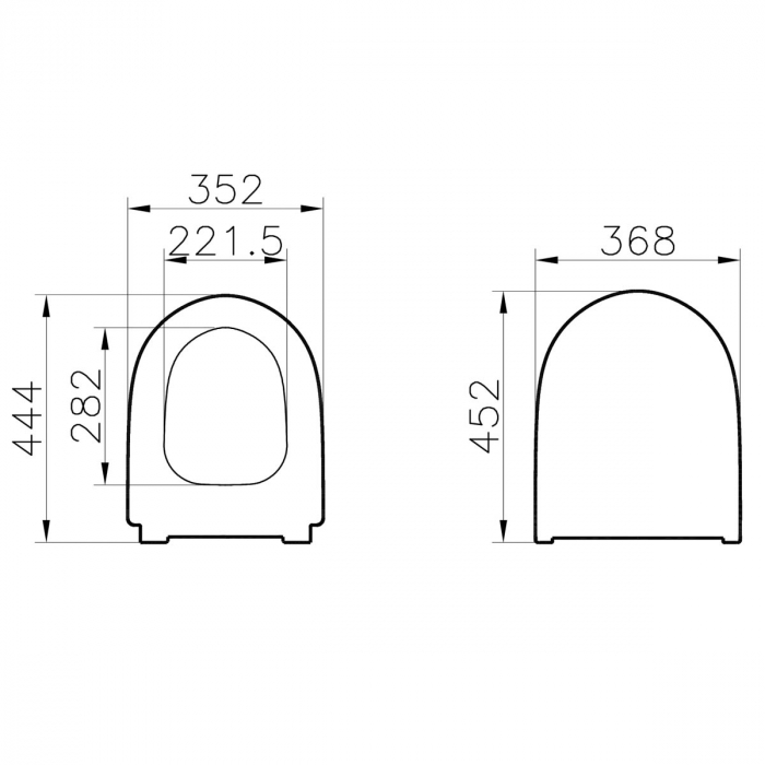 capac WC slim, inchidere lenta soft close, functie de eliberare rapida, negru mat | 130-083R009 [2]