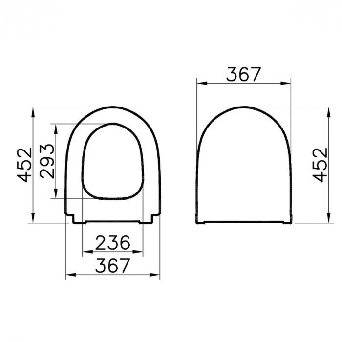 capac WC slim, inchidere lenta soft close, negru mat | 120-083-009 [2]