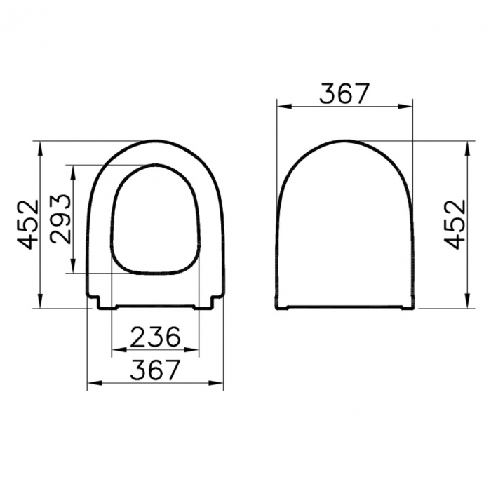 capac WC slim, inchidere lenta soft close, taupe mat | 120-020-009 [2]