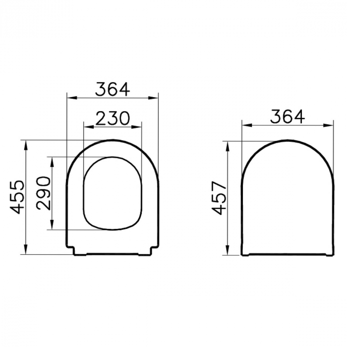 Capac WC universal slim forma rotunda duroplast, inchidere lenta soft close, detasabil cu balamale metalice, fixare de sus | 110-003-019 [2]