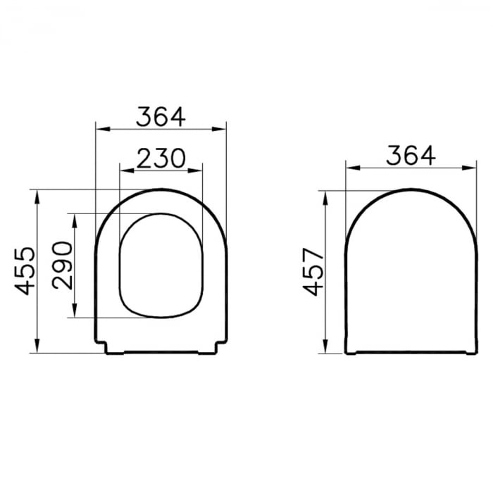 Capac WC universal slim forma rotunda (duroplast, inchidere lenta soft close, detasabil cu balamale metalice, fixare de sus, functie de eliberare rapida) | 110-003R019 [2]