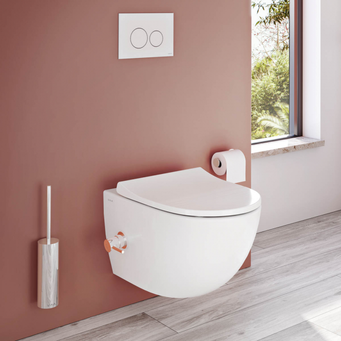 Clapeta de actionare din sticla alba, actionare dubla, 249x169 mm, colectia Origin | 740-1600 [3]