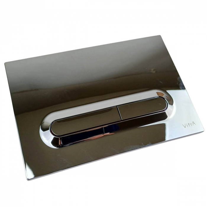 Clapetă de acționare Loop T, crom, acționare prin buton | 740-0780 [8]