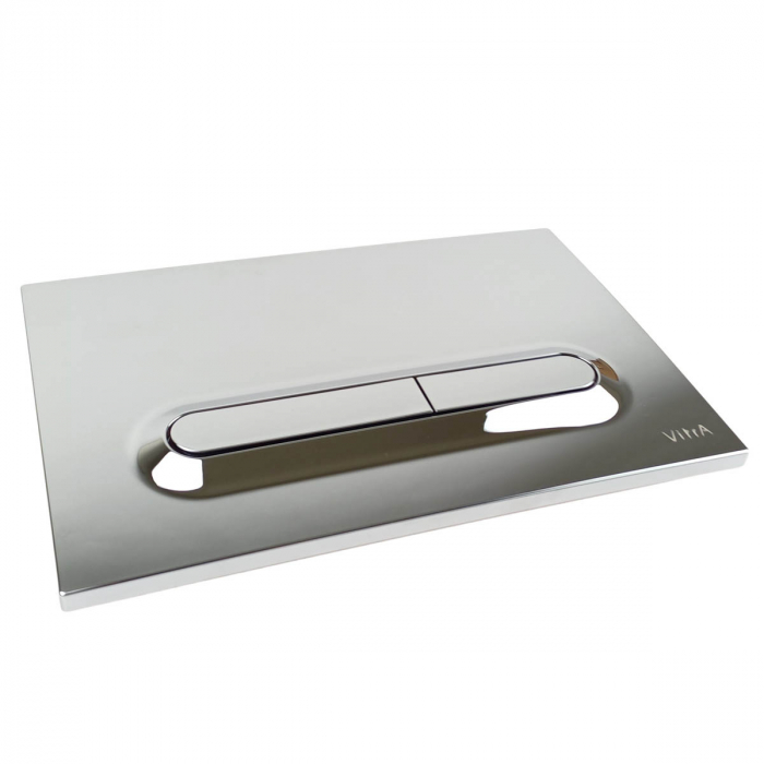 Clapetă de acționare Loop T, crom, acționare prin buton | 740-0780 [4]