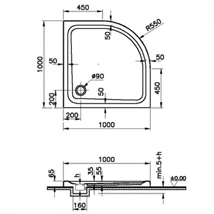 Corner, 100x100 monoflat | 64240001000 [2]
