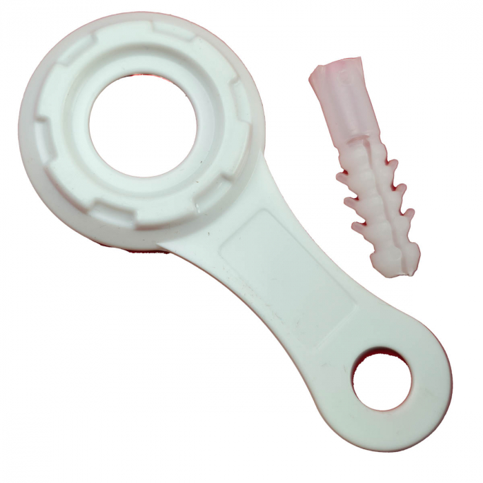Dus igienic de mana cromat, cu furtun gri plastic 120cm, buton actionare in partea interioara | 4033-PLS [7]