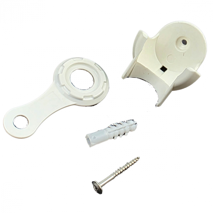 Dus igienic de mana, cu furtun alb plastic 120cm, buton actionare in partea interioara | 4028 [5]