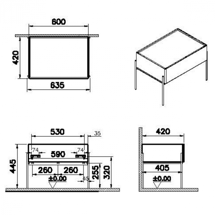 Equal lower unit 60cm elm | 64108 [2]