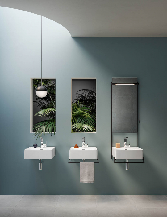 Equal Unitate de baza lavoar baie 40cm cu suport pentru prosop baie | 64079 [5]