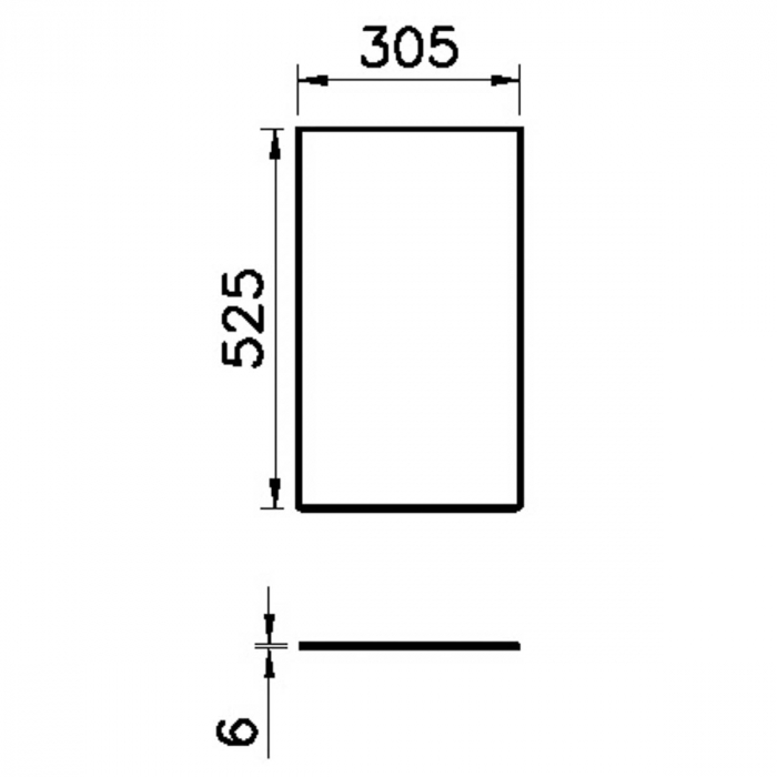 Frame glass counter, pentru open units, 30cm, taupe | 61648 [2]