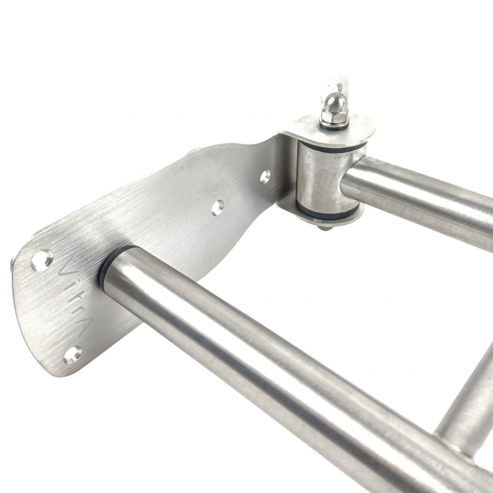 Bara de sprijin rabatabila 80 cm din inox cu finisaj cromat și suport pentru hartie igienica pentru persoane cu dizabilitati | A44468 [8]