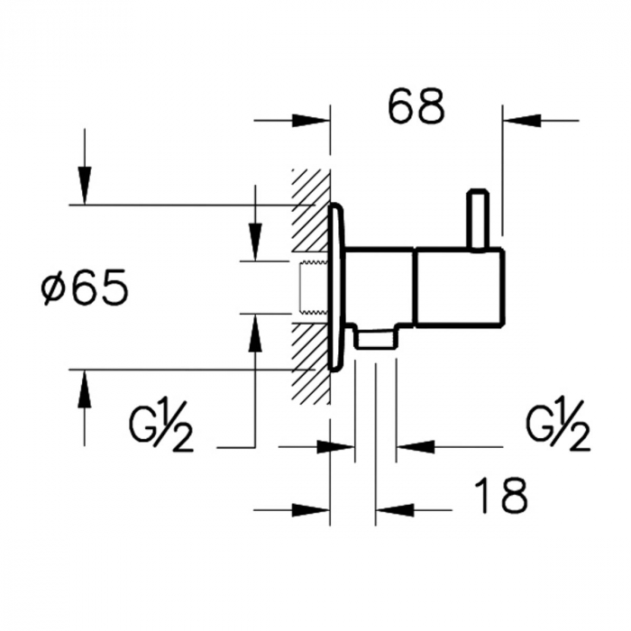 Robinet coltar intermediar cromat | A45214 [2]