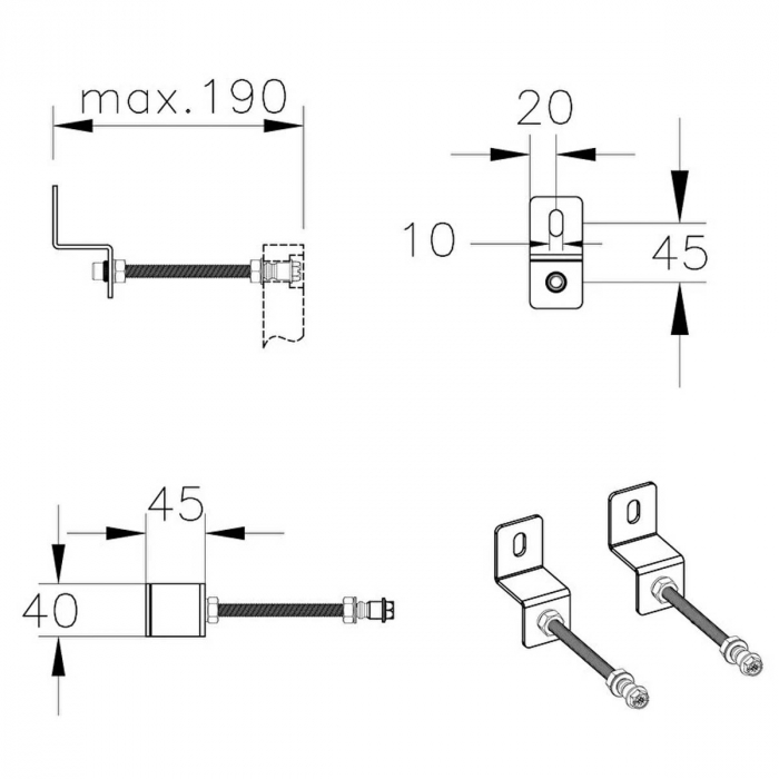Kit / set montaj pentru instalatie electrica | 300-1208 [2]