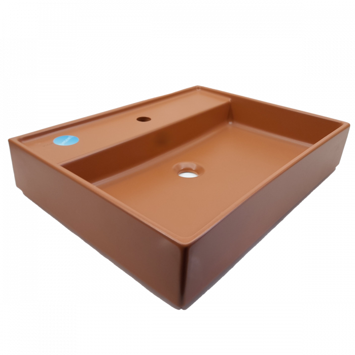 Lavoar / chiuveta baie 60cm x 46cm, cu orificiu pentru baterie, fara orificiul preaplin | 7414B077-0041 [6]