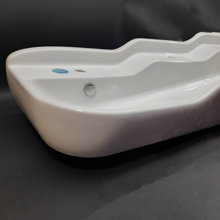 Lavoar / chiuveta baie copii cu 3 nivele, 125cm, 3 orificii pentru baterie, cu orificiul preaplin | 7352B003-1742 [8]
