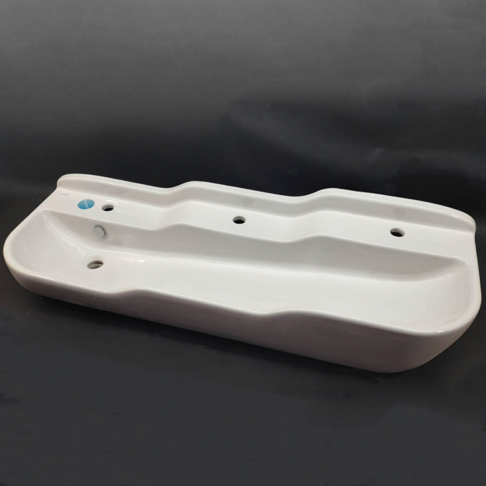 Lavoar / chiuveta baie copii cu 3 nivele, 125cm, 3 orificii pentru baterie, cu orificiul preaplin | 7352B003-1742 [3]