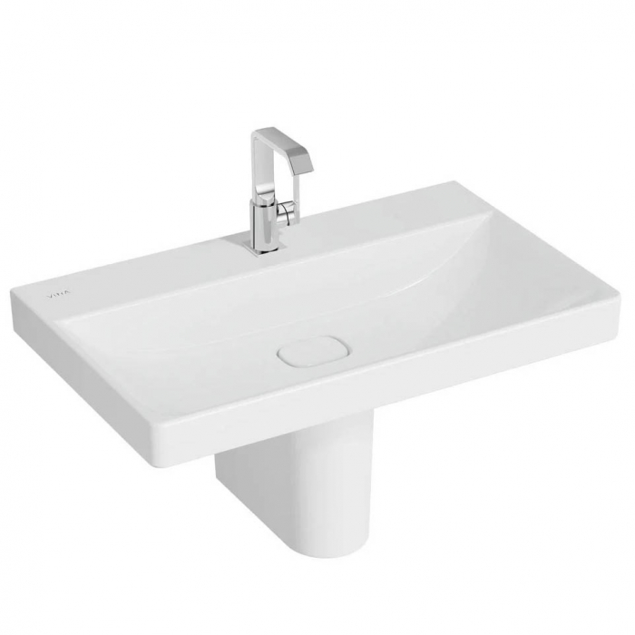 Lavoar / chiuveta baie standard 80cm cu orificiu pentru baterie, fara orificiul preaplin | 7527B003-0041 [2]