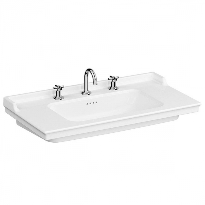 Lavoar   chiuveta baie tip vanity, 3 orificii pentru baterie, orificiu preaplin 100cm   7803B003-0033