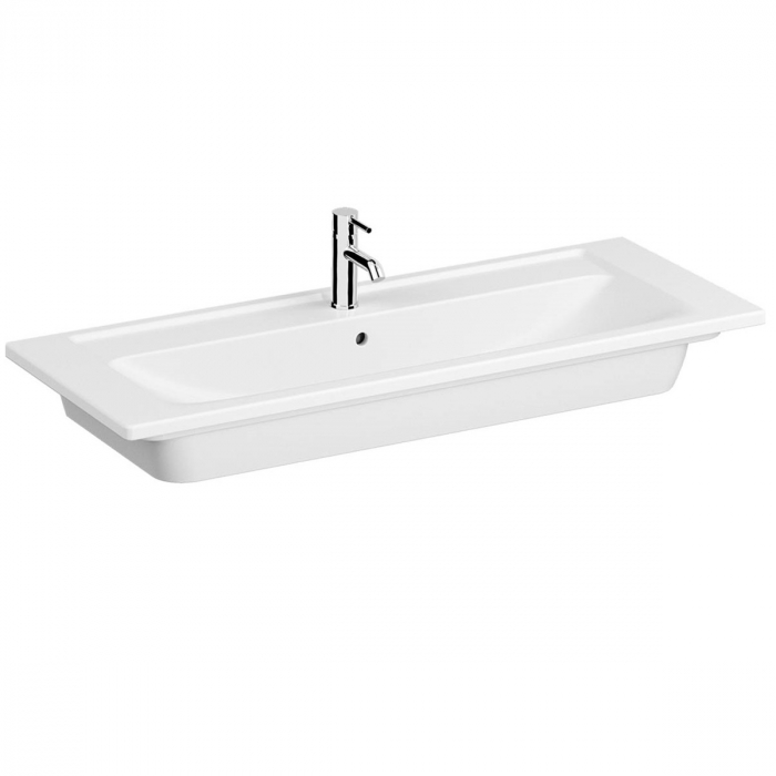 Lavoar / chiuveta baie tip vanity, cu orificiu baterie, orificiu preaplin 120 cm | 7058B003-1474 [1]