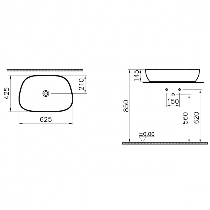 Lavoar / chiuveta baie tv tip bol | 5993B401-0016 [2]