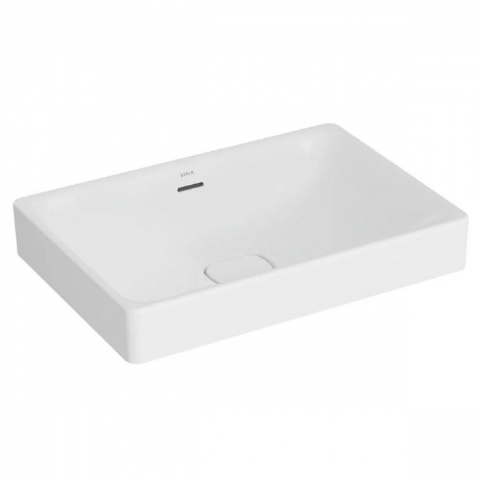 Lavoar dreptunghiular tip bol 60cm x 40cm fara orificiu baterie, cu orificiul preaplin, pe blat | 7535B001-0673 [2]