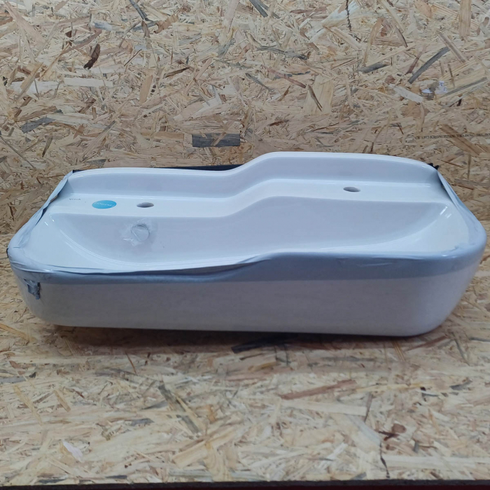 Lavoar dublu / chiuveta dubla baie copii cu 2 nivele, 85cm, cu 2 orificii pentru baterie, cu orificiul preaplin | 7351B003-1740 [6]