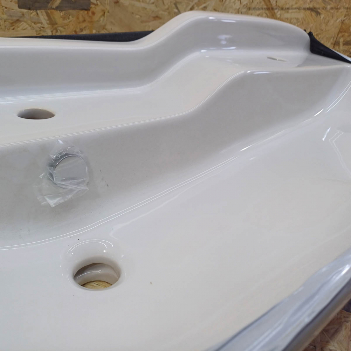 Lavoar dublu / chiuveta dubla baie copii cu 2 nivele, 85cm, cu 2 orificii pentru baterie, cu orificiul preaplin | 7351B003-1740 [7]