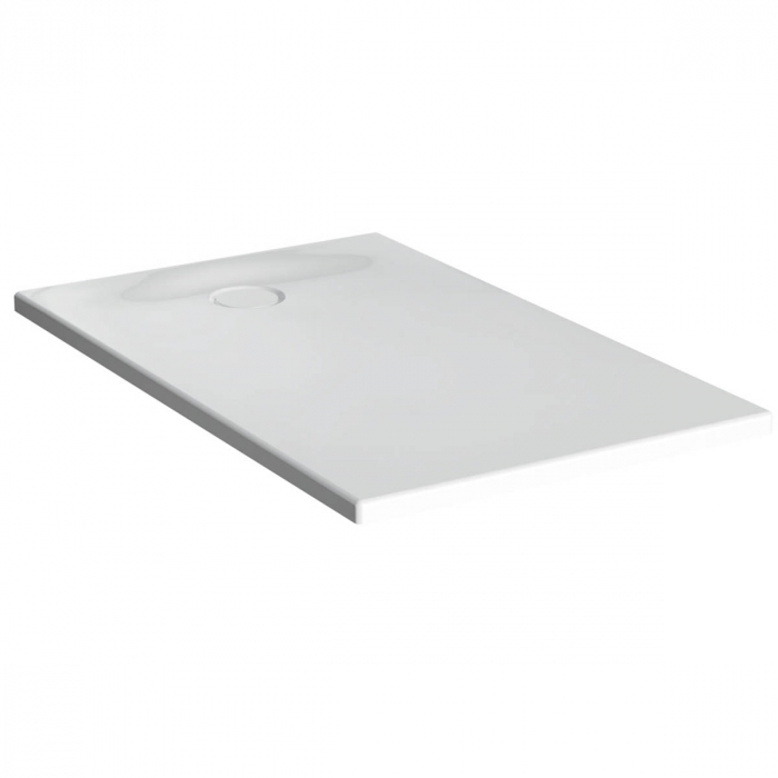 Cadita de dus slim 100x75 rectangulara st alb   65150001000