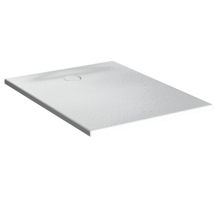 Cadita de dus slim 100x80 rectangulara texturata alb   65200001800