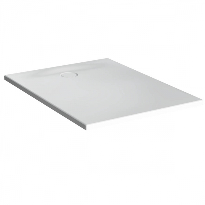 Cadita de dus slim 100x80 rectangulara st alb 65200001000