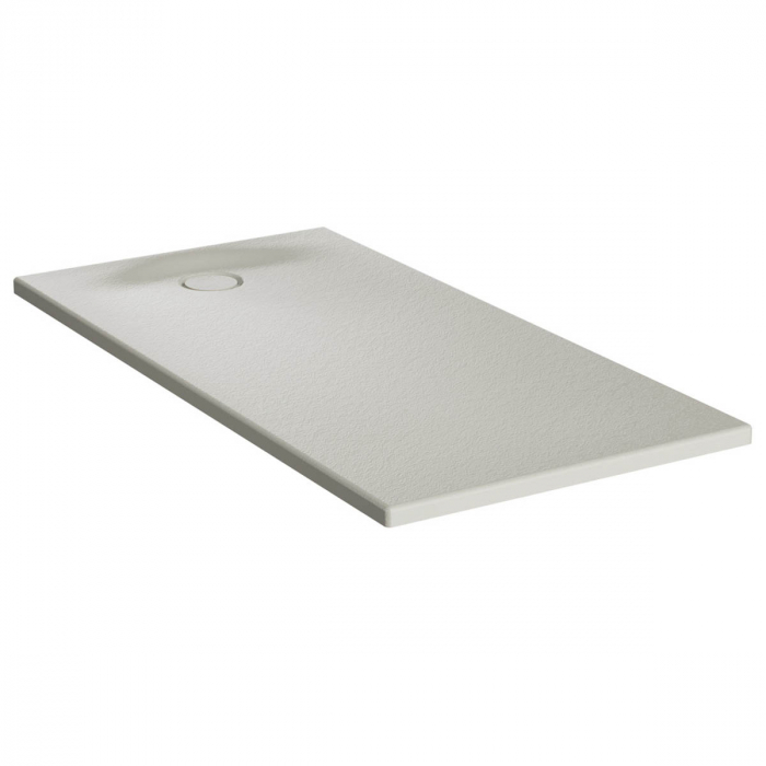 Cadita de dus slim 150x75 rectangulara texturata taupe   65180001869