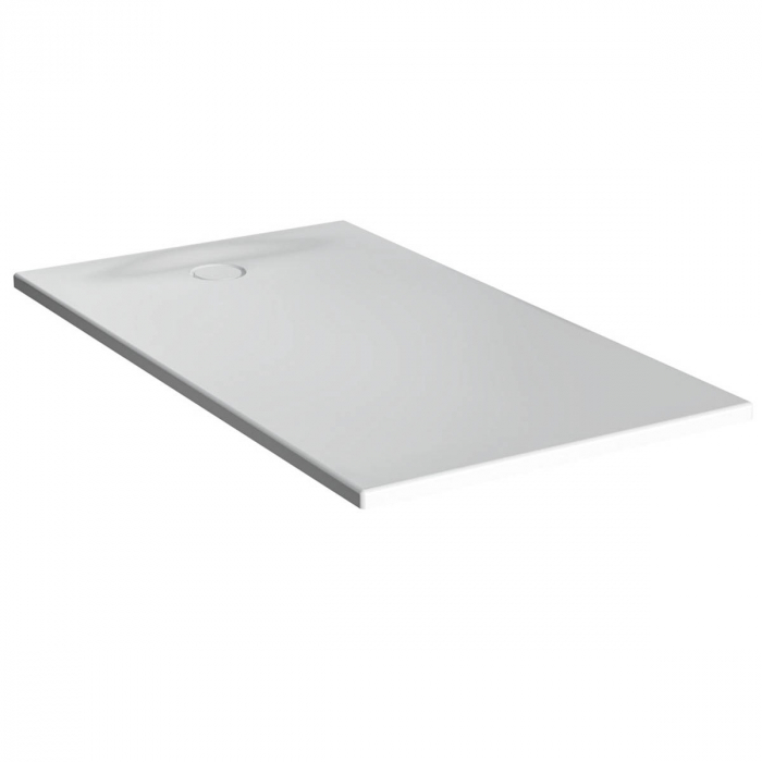 Cadita de dus slim 150x90 rectangulara st alb 65300001000