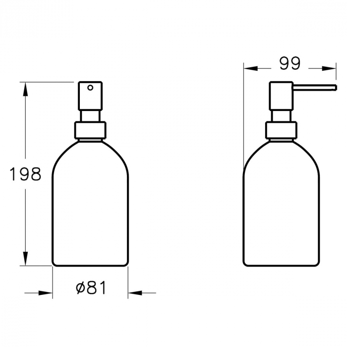 Dozator / dispenser sapun lichid, chrom | A44891 [2]