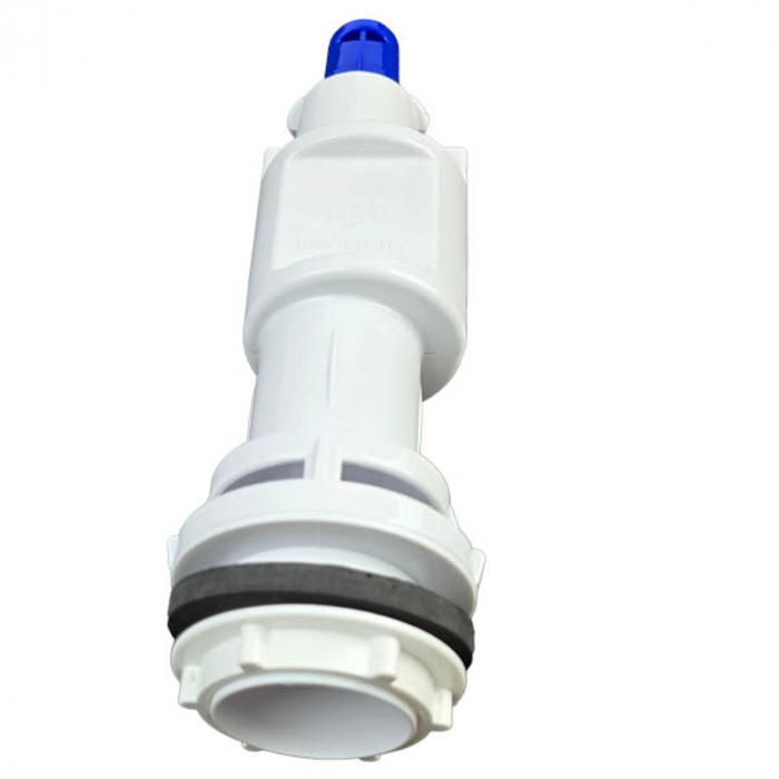 Mecanism / valva golire rezervor WC, alimentare pe jos cu racord plastic 1/2, cu buton, set complet | 3008-1/2 [6]