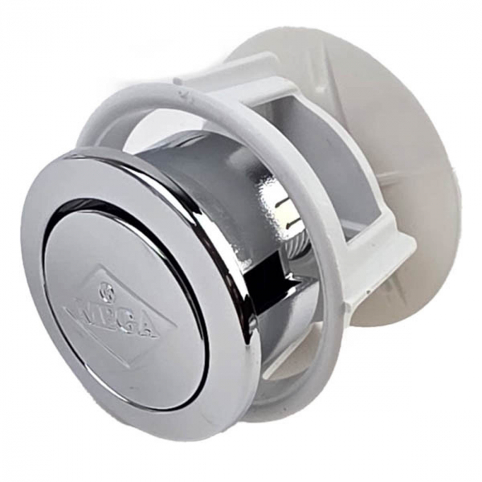 Mecanism / valva golire rezervor WC, alimentare pe jos cu racord plastic 1/2, cu buton, set complet | 3008-1/2 [7]