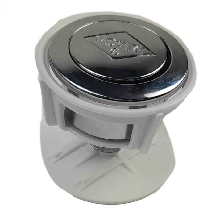 Mecanism / valva golire rezervor WC, alimentare pe lateral cu racord alama 3/8, cu buton, set complet | 3025-100 [9]