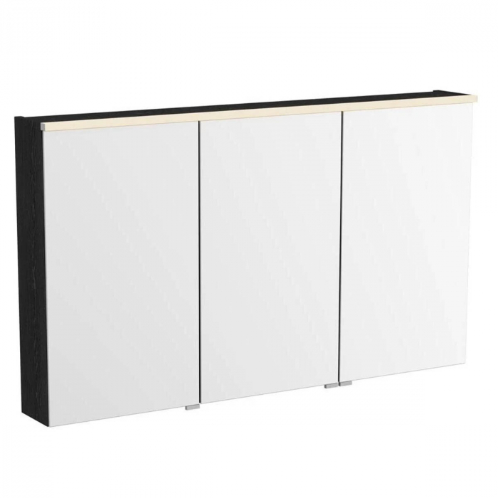 Edge mirror cabinet 120 cm, negru oak | 67205 [1]