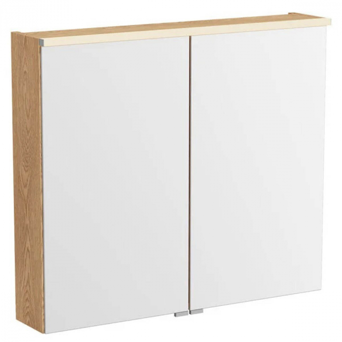 Edge mirror cabinet 80cm, light oak | 67146 [1]